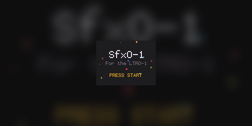 Cover image for SfxO-1