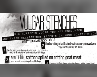 VULGAR STENCHES  