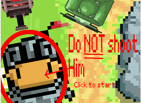 Don't shoot the man!
