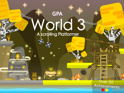 Green Pea Apocalypse World 3  scrolling platformer