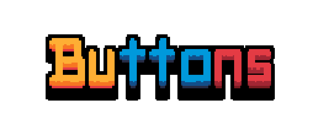 UI Buttons & Scrolling bars Pixel art
