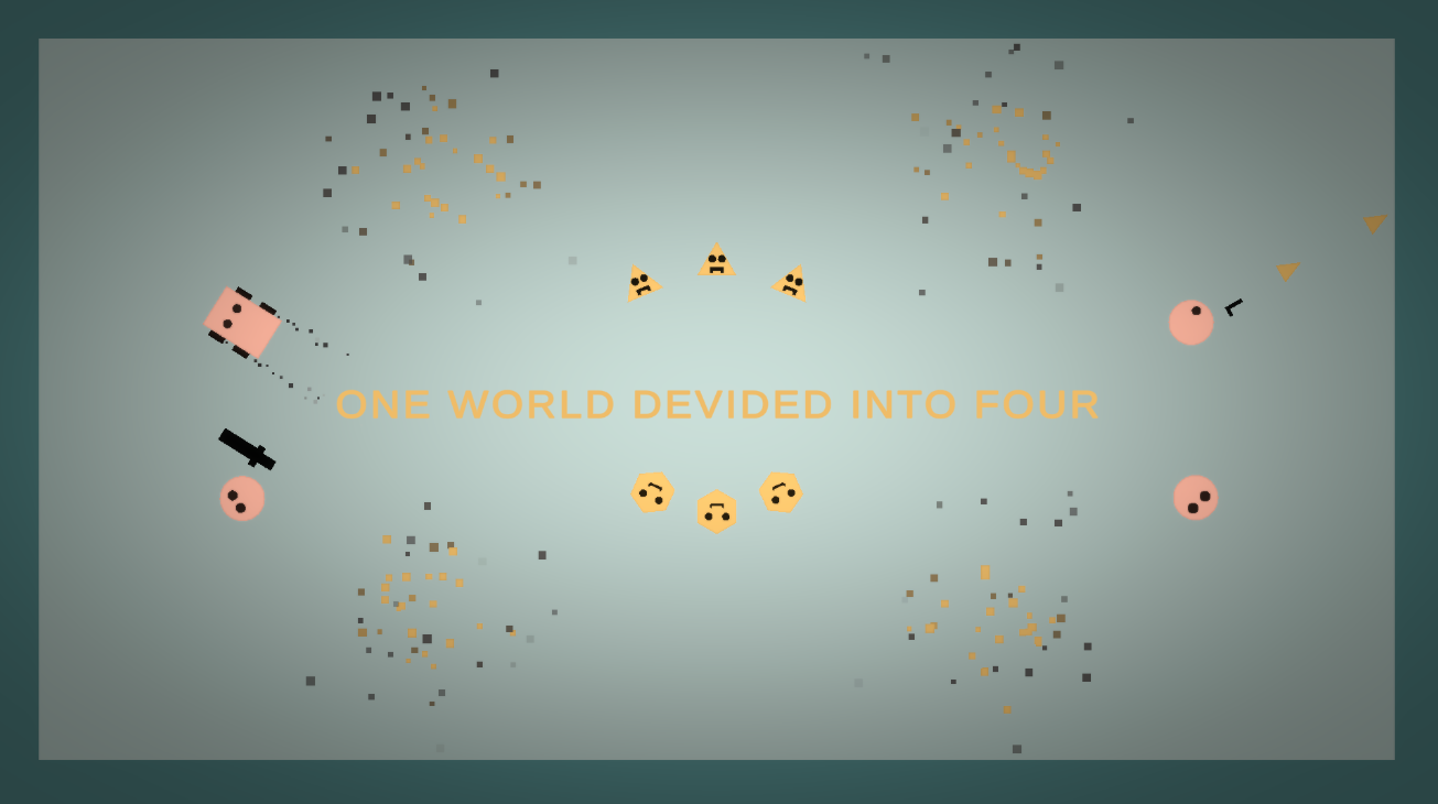 One world devided into four.