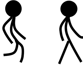 stick figure walking sprite sheet