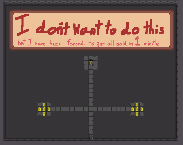 Cover image for I dont want to do this but I have been forced to get all gold in 1 minute
