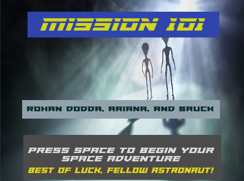 Mission 101 - A Space Game