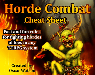 RPG Horde Combat Cheat Sheet  