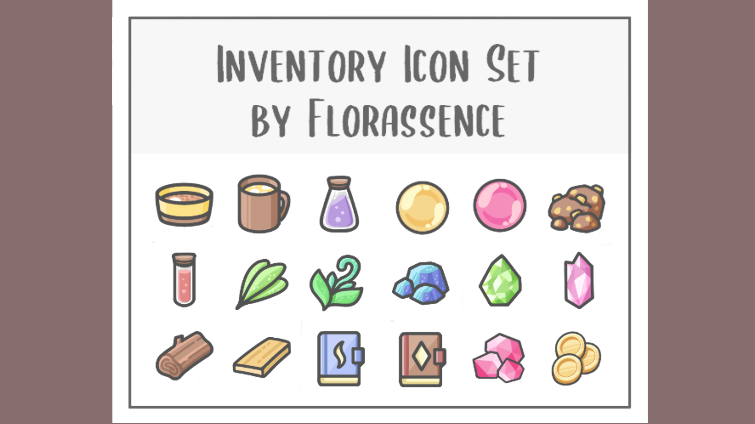 Inventory Icons Set-Game Assets [Free]