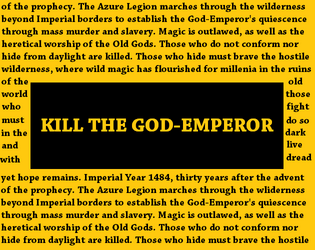 Kill the God-Emperor  