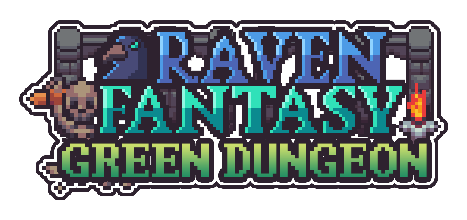 Raven Fantasy - Pixel Art Tileset - Green Dungeon