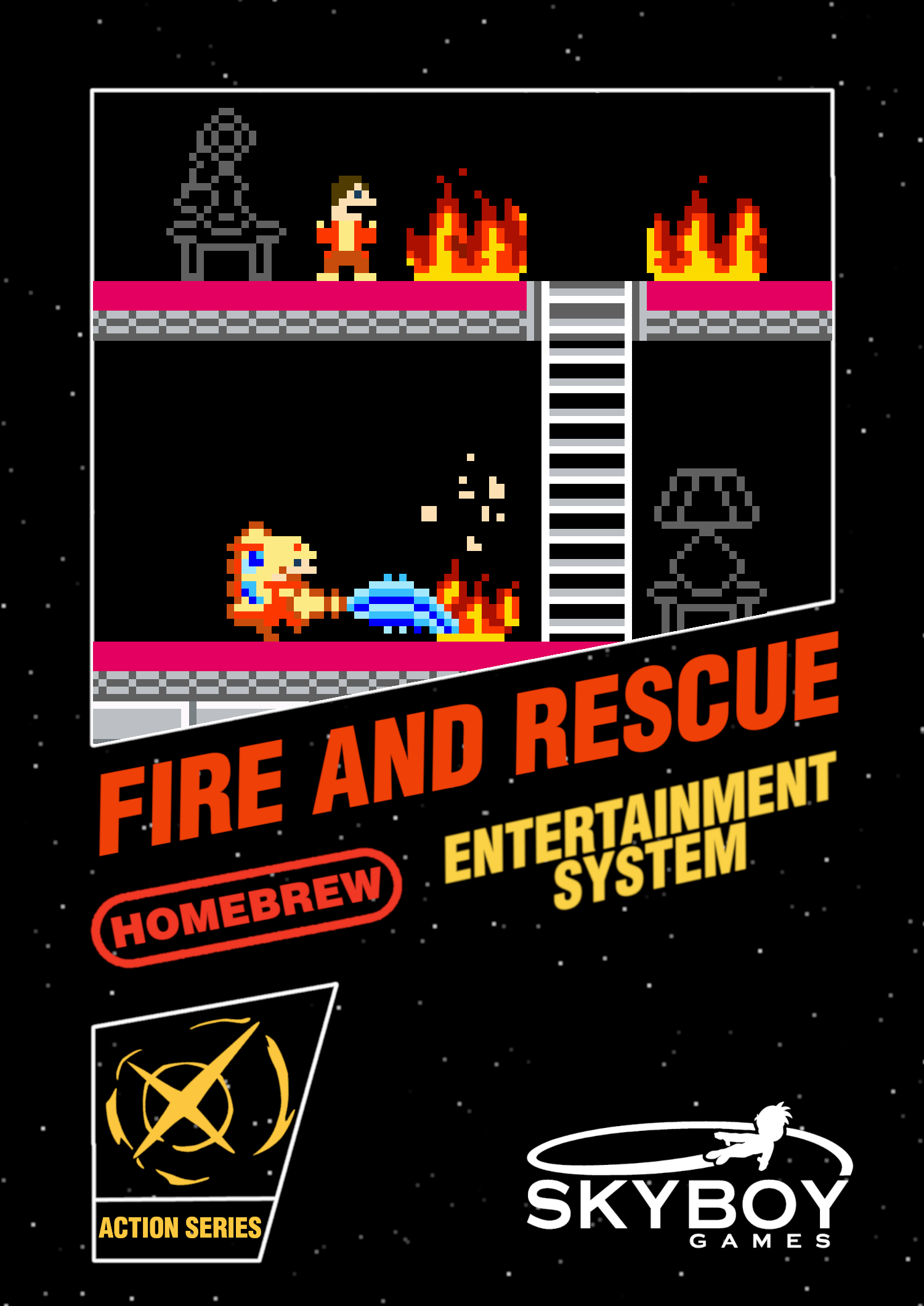 Firehouse Rescue NES. Nintendo fire