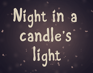 Night in a candle's light