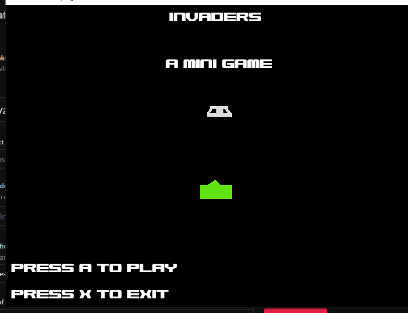 Invaders: A simple game