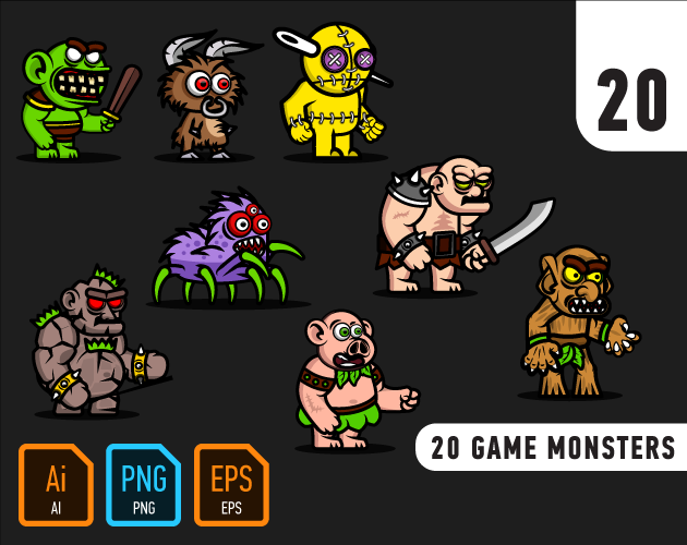 20 game monsters