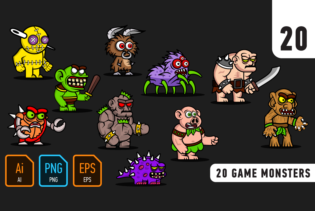 20 game monsters