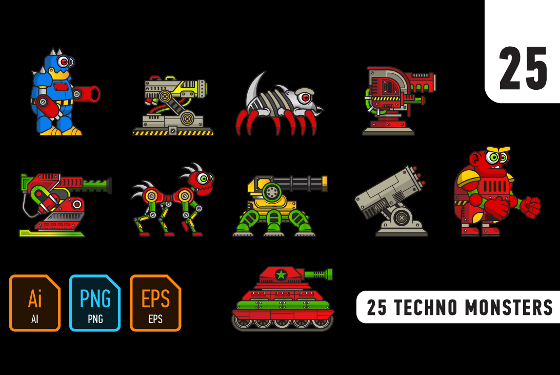 25 techno monsters