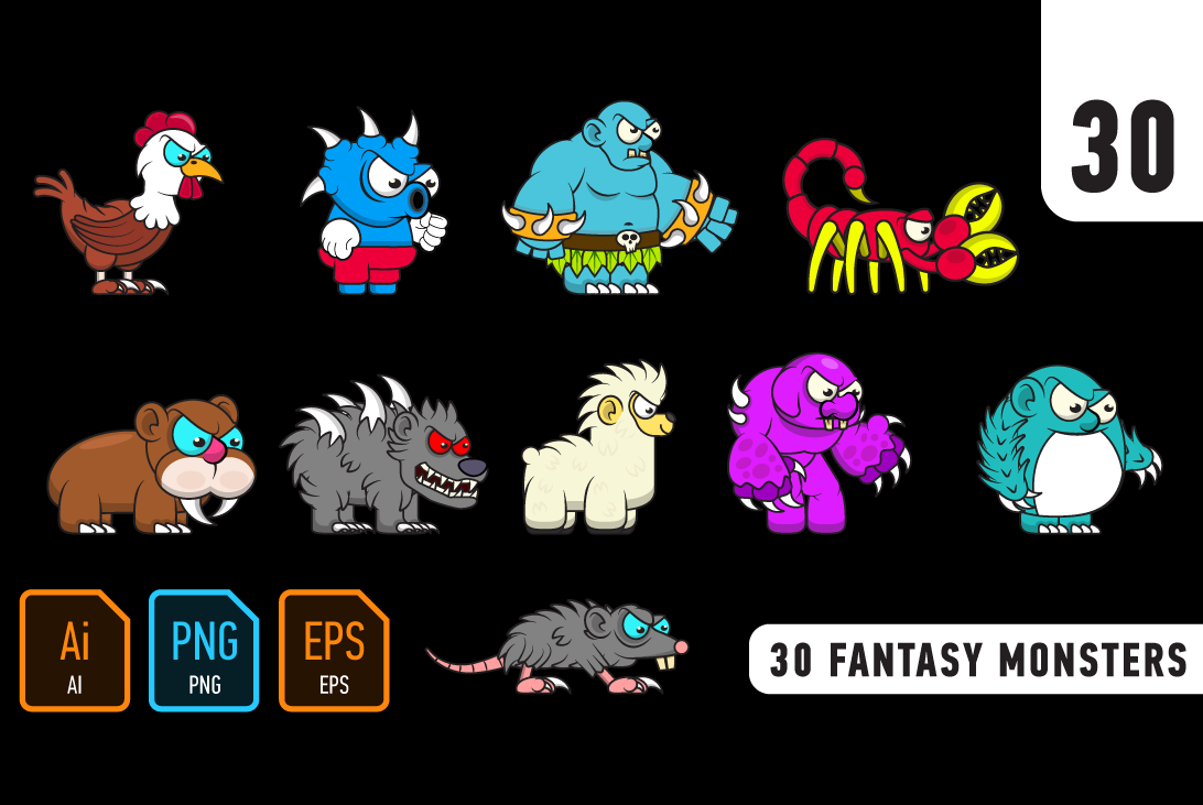 30 Fantasy Monsters