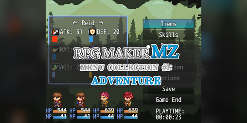 Cover image for Adventure Menu - For Rpg Maker MZ