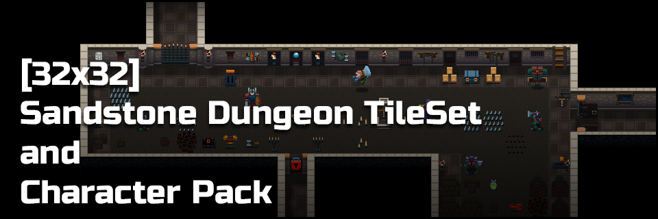 [32x32]Sandstone Dungeon and Character Pack