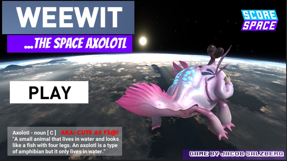 Weewit the Space Axolotl