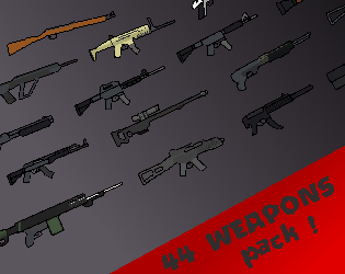 Weapons sprite pack by PeekoHiko