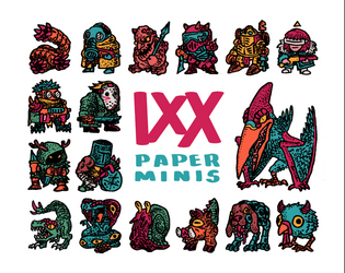 Ixx Paper Minis   - A set of paper miniatures for the Mutants of Ixx 