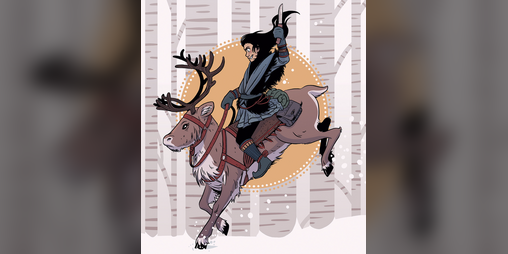 Cover image for The Robber Girl Tells Her Tale Over a Round of Cards: a short story