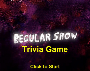 Regular Show Trivia Game