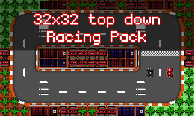 32x32 pixel art top down racing - Pack 1