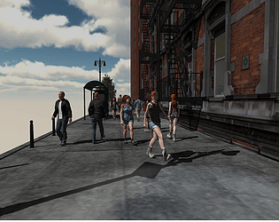 Simple Crowd Simulation