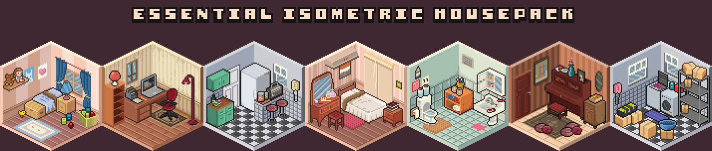 Essential Isometric House Pack + Animation