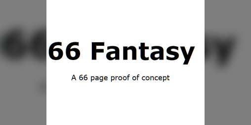 Cover image for 66 Fantasy