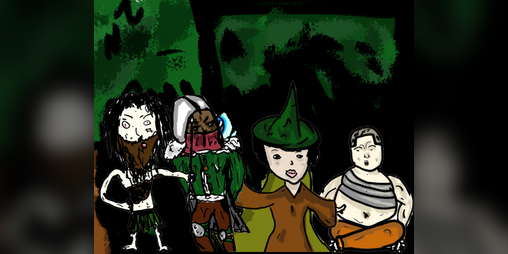 Cover image for Jungle Adventurers Paper Minis