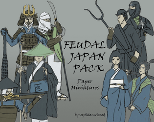 Paper Minis: Feudal Japan Pack  