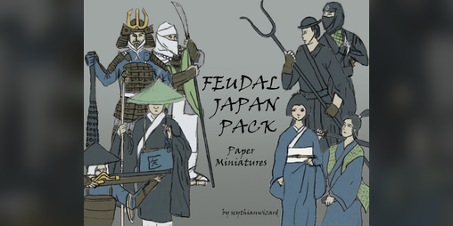 Cover image for Paper Minis: Feudal Japan Pack