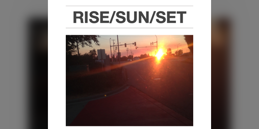 Cover image for Rise/Sun/Set