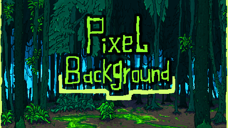 Pixel Forest Background