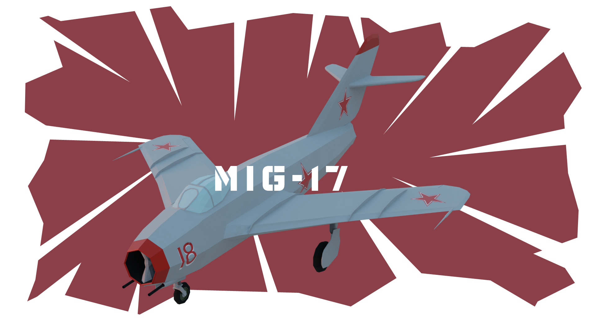 MIG-17F Lowpoly