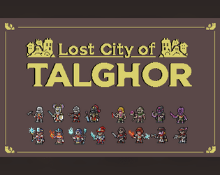 Lost City of Talghor Paper Minis and Vttrpg tokens  
