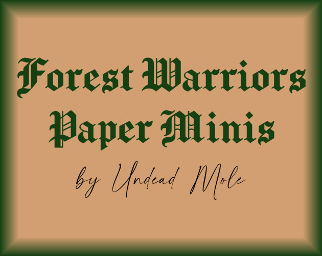 Cover image for Forest Warriors Paper Minis