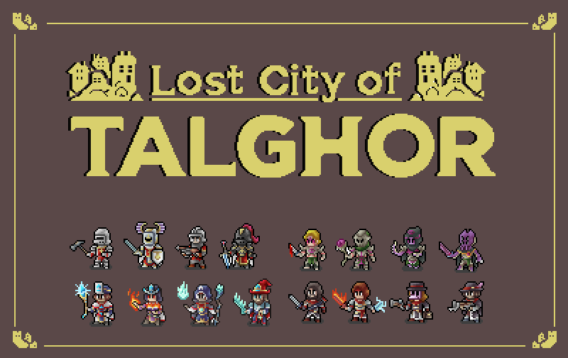 Lost City of Talghor Paper Minis and Vttrpg tokens