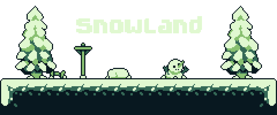 SnowLand - Tileset 16x16 GameBoy Pallet
