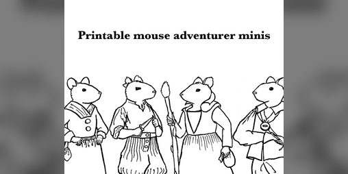 Cover image for Mouse Adventurer Paper Minis