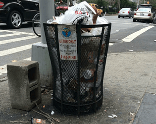 Garbage color-guessing game