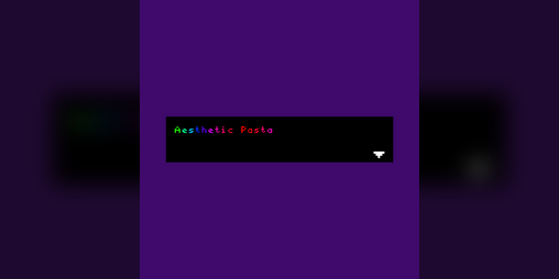 Cover image for Aesthetic Pasta
