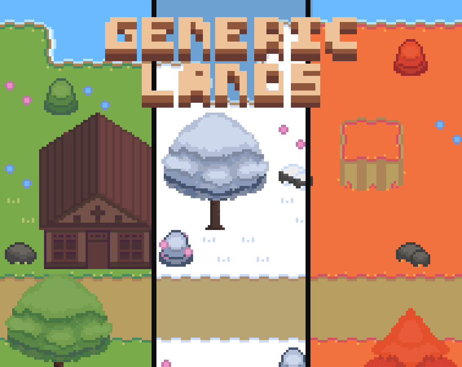 Generic Lands - Top Down 16 x 16 Asset Pack by Kylamber