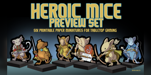 Cover image for Heroic Mice Paper Miniature Preview Set