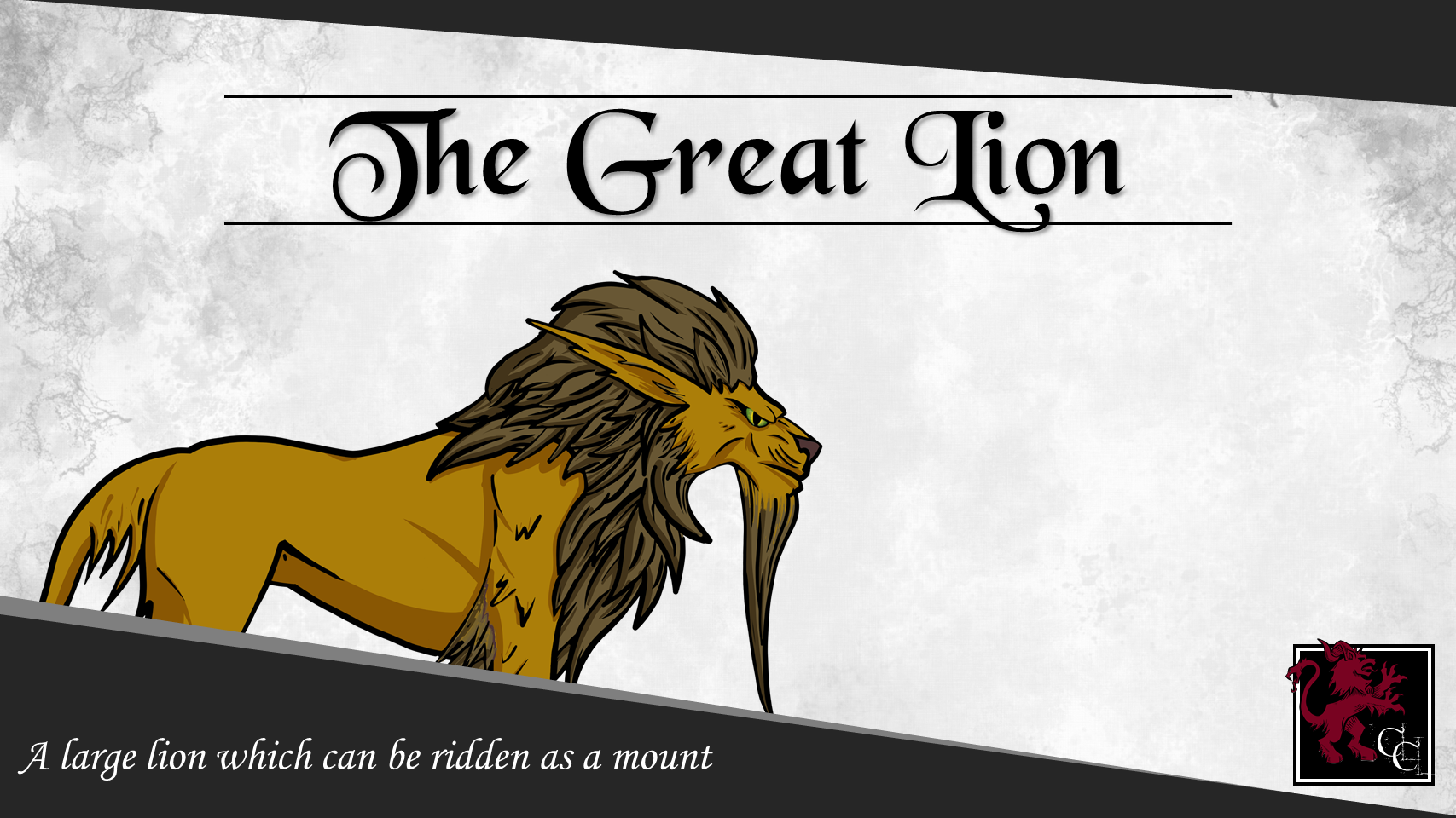 The Great Lion: A Paper Miniature