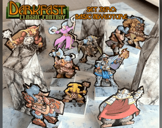 Darkfast Classic Fantasy Paper Miniatures Set Zero  