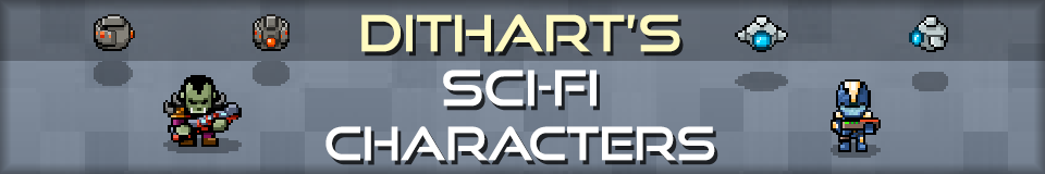 DithArt's Sci-Fi Characters
