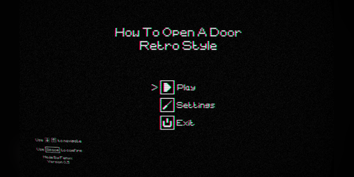 Cover image for How To Open A Door: Retro Style